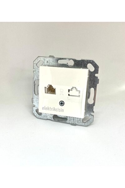 Netelsan بيوبو مقبس بيانات فردي أبيض (RJ45) (CAT6) (باستثناء الإطار) 12 قطعة