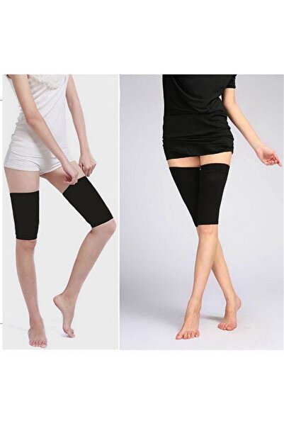 F'ullya 25604 ك - |   مشد للذراع والساق حراري أسود للنساء