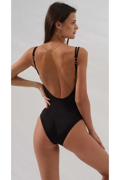 Pierre Cardin Double Breasted Neck Swimsuit with Draped Tulle Detail