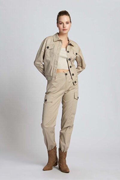 Ruck & Maul Kadın Pantolon 21854 9200 - Bej