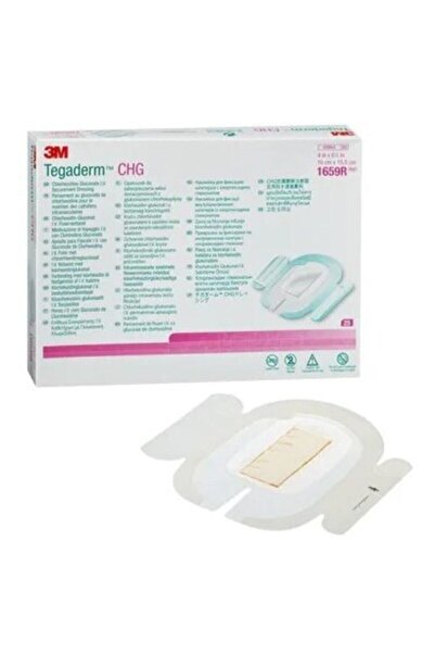 3M ™ Tegaderm™ Chg I.v. Sabitleme Örtüsü, 1659r 5 Adet 0 Cm X 15,5 Cm