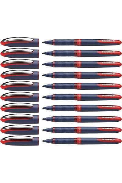 SCHNEIDER One Business 0.6 Signature Pen Single Color 10pcs Red