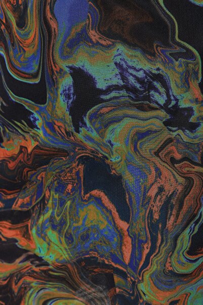 Trendyol Collection Barna nyomott tüll magas derekú bélelt mini kötött szoknya TWOSS23ET00050