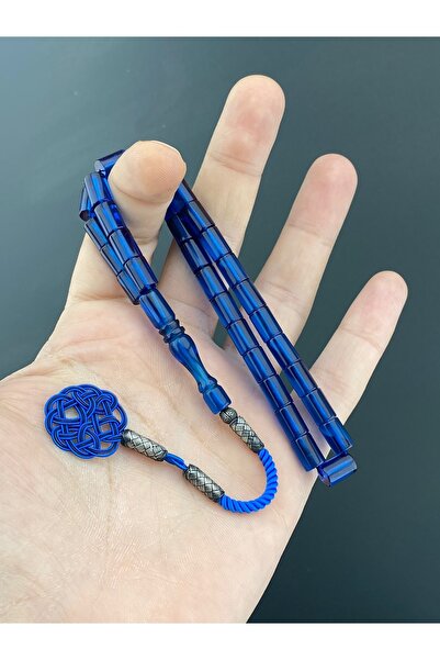 tesbihay Сріблястий різаний бурштин - плетений казакський пушок