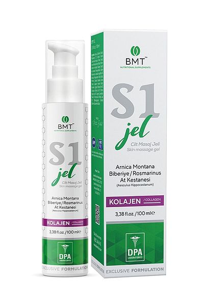 Biomet S1 ™ 100ml Massage Gel - Glucosamine, Collagen Bromelain, Hyaluronic, Acid Chondroitin and Boswellia Camphor Cream