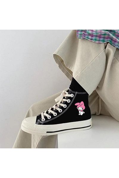 Touz Melody Printed Niiss Boutique Black Canvas Shoes