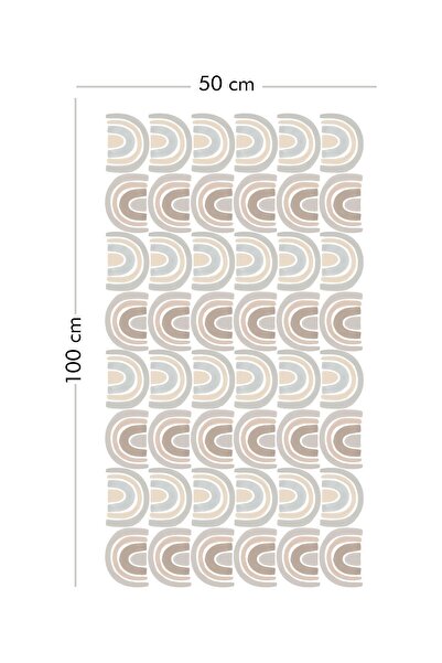 Piksel Grafik Pastel Mini Rainbows Kids Room Wall Sticker