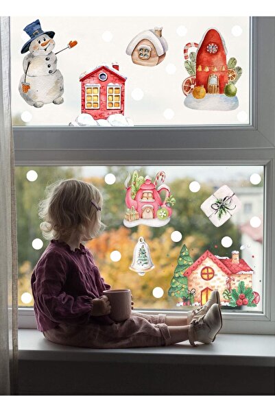 Piksel Grafik عيد الميلاد تحت عنوان البيوت الثلجية ملصق