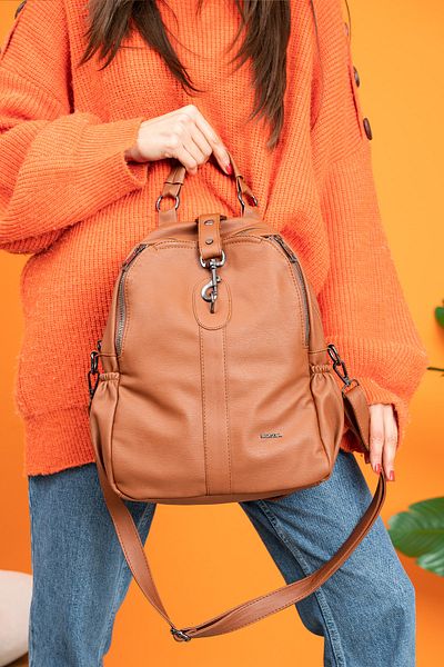 MEGA BAG Γυναικείο σακίδιο πλάτης Washed Leather