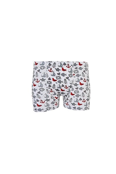 Tutku Erkek Çocuk Renkli Elastan Empirme Boxer 6'lı