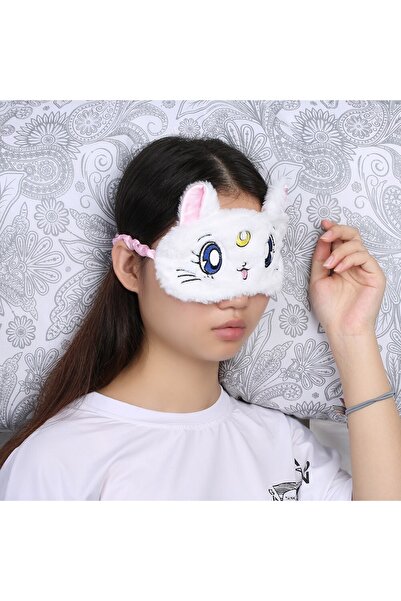 Adil Baba Son Trend Sailor Moon Kedi Uyku Maskesi Kedi Göz Bandı