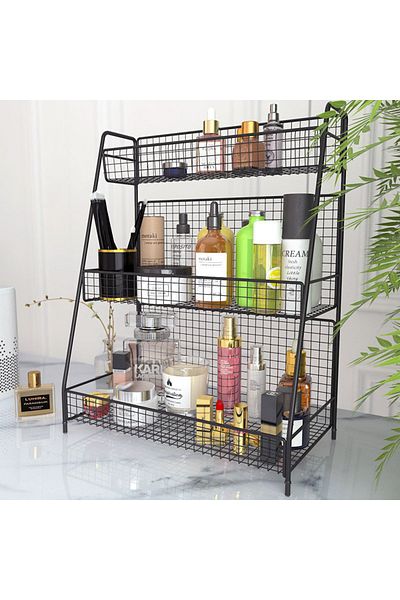 GO DEKOR Multi-Purpose 3 Compartment Spice Rack / Organizer
