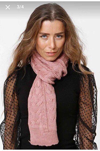 sema aksesuar Γυναικείο πλεκτό λεπτομερές κομψό κασκόλ - Πρωτοχρονιάτικο χρισ...