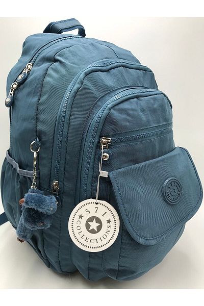 571 ÇANTA Unisex Μπλε Ultra Light Αδιάβροχο σακίδιο πλάτης με πολλές τσέπες