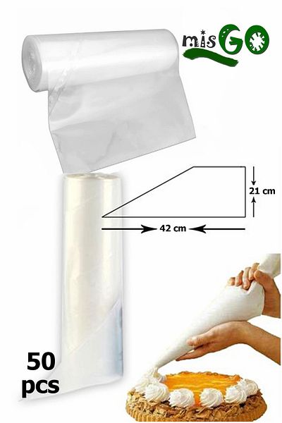 Dekamis Misgo Cream Squeezing Bag 50 Pieces / Cream Bag 50 Pieces 21x41 Cm