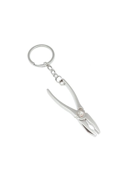 Silver Color Decorative Keychain in Pliers Design 1 Piece