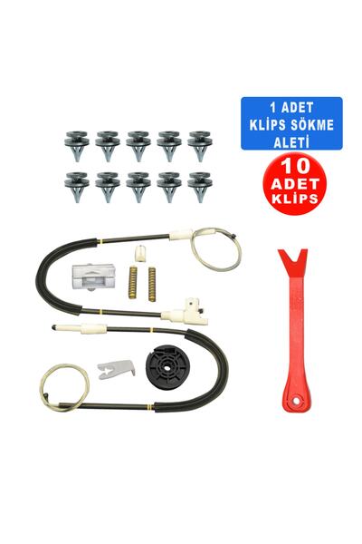 Star Klips Renault Megane 1 1996-2003 7700834347 Sol Ön Cam Kriko Tamir Seti