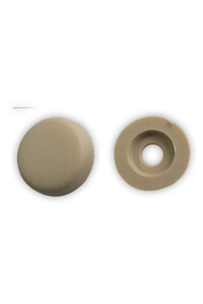 Star Klips Vida Kapağı Büyük Boy Bej (4,2 - 4,8mm Yıldız Silindir Baş Vida Için) 25 Adet