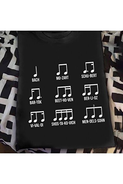 Herşey Nota Compozitori celebri Unisex tricou