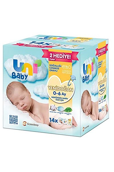 Uni Baby Newborn Wet Wipes 14x40 Pieces