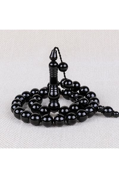 TESBİHCİBABA Erzurum Oltu Stone - Imame Master Rosary with Cone