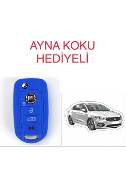 ŞENYILDIZ AKSESUAR غطاء حماية لمفتاح السيليكون من فيات Egea 500x + 5 عطور هدية