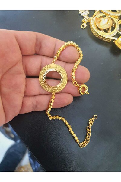 barisiva gold 22 Ayar Altın Kaplama Çeyrek Çerçeveli Bileklik