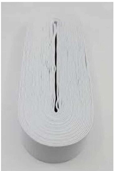 ÇEÇEN HOME 4 Cm White Waist Frost Leg Rubber Flat Wide Rubber 5 Meters