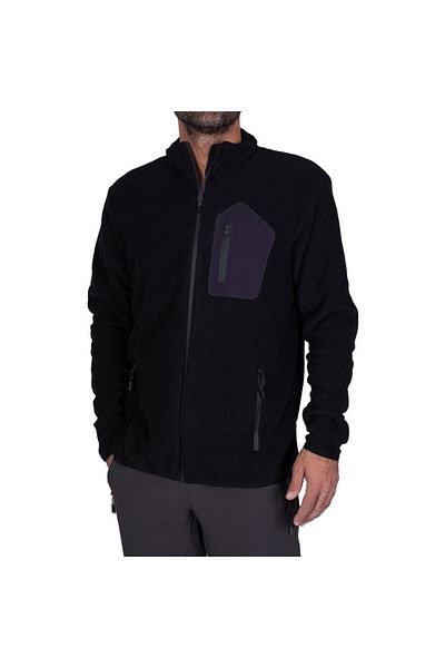 Exuma 2312003 Men's Full Zip Fleece Black