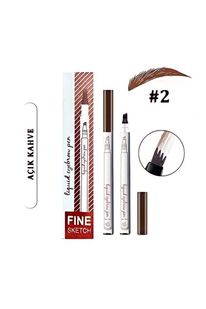 MAQYA Cosmetics Kaş Dövmesi Kahve Ton Suya Dayanaklı Kaş Kontürü Kalemi