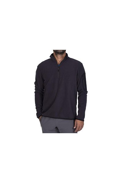 Exuma Ανδρικό μισό φερμουάρ - Fleece - Anthracite