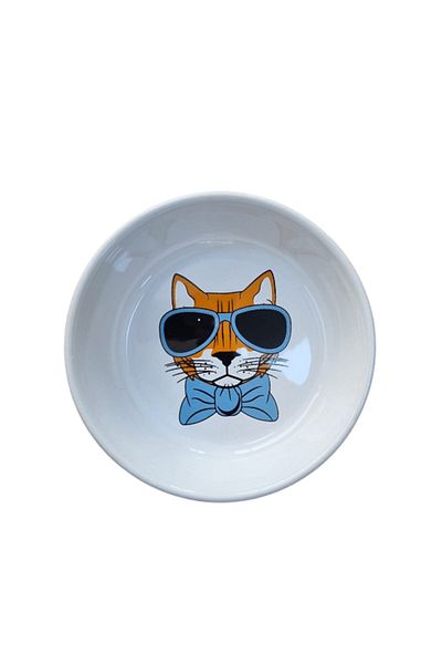 Glipet Washable Ceramic Food and Water Bowl 14 cm 250 ml SUNGLASS NO:2