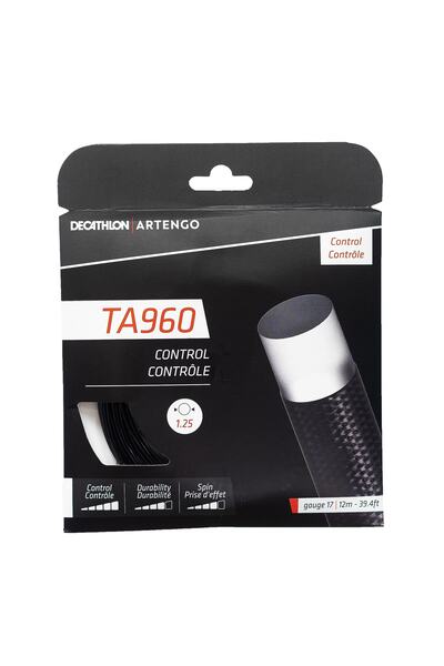Decathlon Artengo Tenis Kordajı - Siyah - 1,25mm - Ta 960 Control