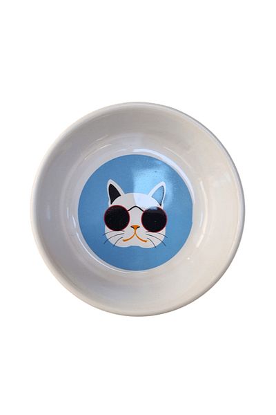 Glipet Washable Ceramic Food and Water Bowl 14 cm 250 ml