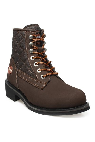 Harley Davidson Νέες ανδρικές μπότες Worker Mid Brown Nubuck