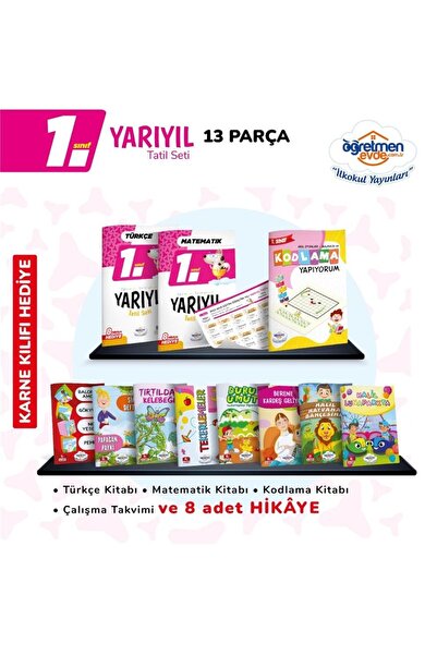 öğretmen evde Öğretmen Evde Yayınları 1. Sınıf Yarıyıl Tatil Seti)