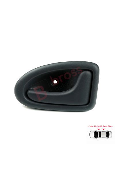Bross Otomotiv Gray Inner Door Handle For Renault Clio 2 1998-2005 Product Right Front Or Rear Door
