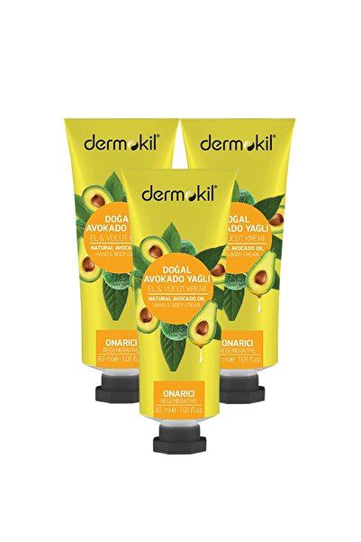 Dermokil Avokado Yağlı El Ve Vücut Kremi 30 ml X 3 Adet