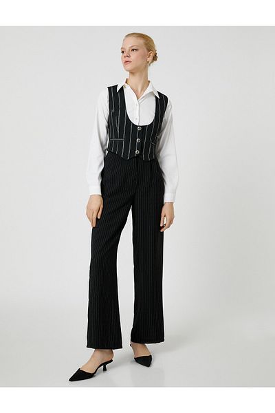 Koton Buttoned Pocket Vest
