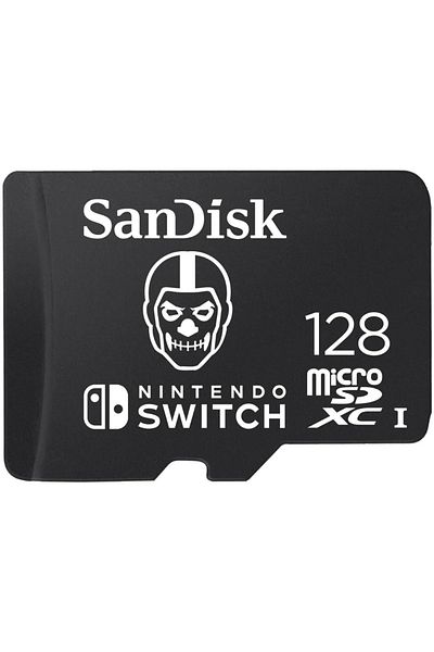 SanDisk بطاقة ذاكرة نينتندو سويتش 128 جيجابايت 100 ميجابايت/ثانية Microsdxc Fortnite Sdsqxao-128g-gn6zg