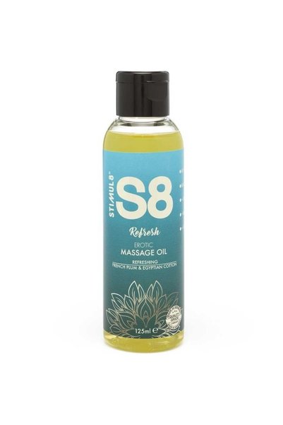 Stimul8 S8 Ulei de masaj relaxant cu aromă de prune și bumbac arome 125ml
