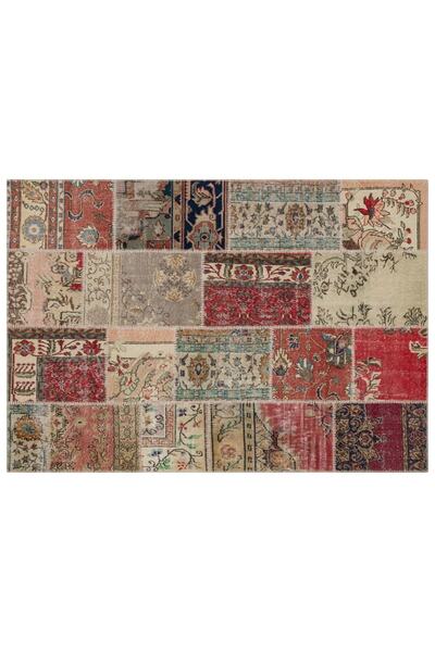Sempati halı Eskitme Patchwork %100 El Dokuma Halı