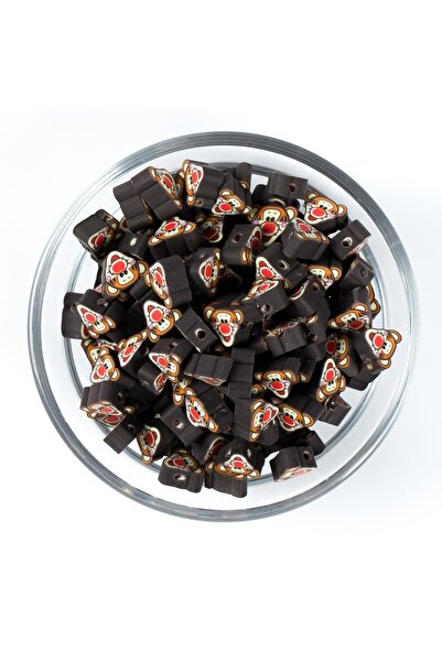 yfhobi 10 Adet - Polimer Fimo Boncuk, Kaplan Tıgger Desenli Polimer Kil Boncu...