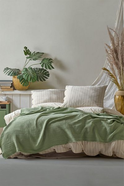 Berolige 4 Layer Muslin 100% Cotton Battal Pique - Bedspread