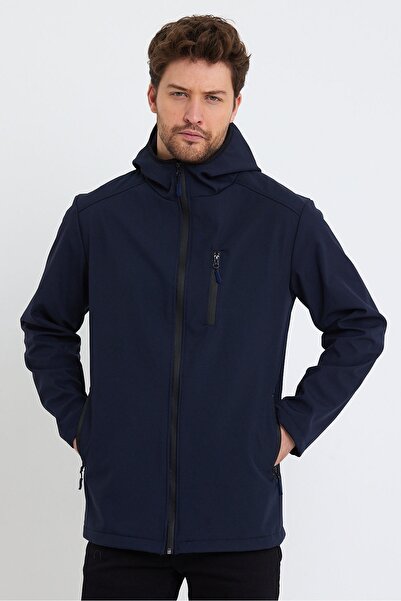 GENIUS STORE Store Men's Fleece Softshell Coat Waterproof 3 Pocket Outdoor Sports Jacket