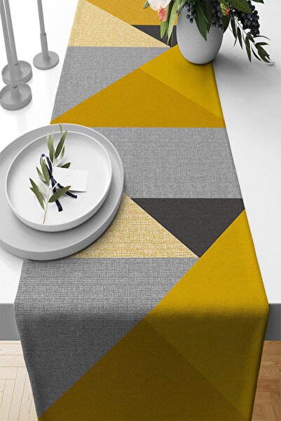 Viva Home Mustard Tablecloth Stain Resistant Premium Thai Feather Woven Fabri...