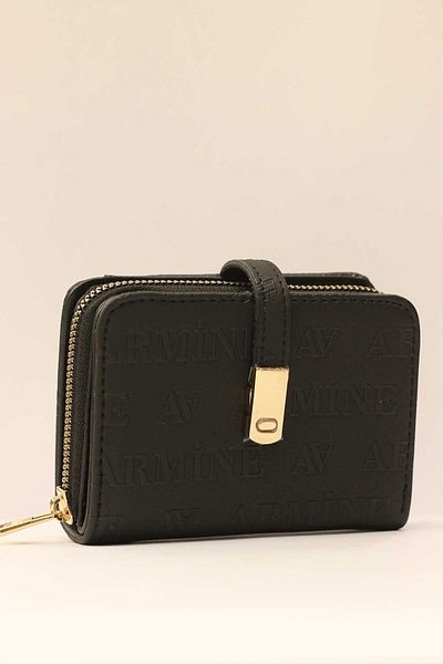 Armine Black Laser Printed Women's Wallet - C01
