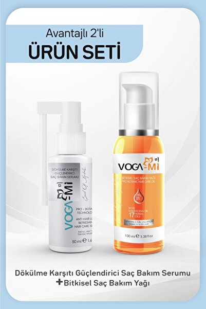 VOGAMI Saç Dökülme Karşıtı Güçlendirici Saç Bakım Serumu 50 ml Bitkisel Saç B...