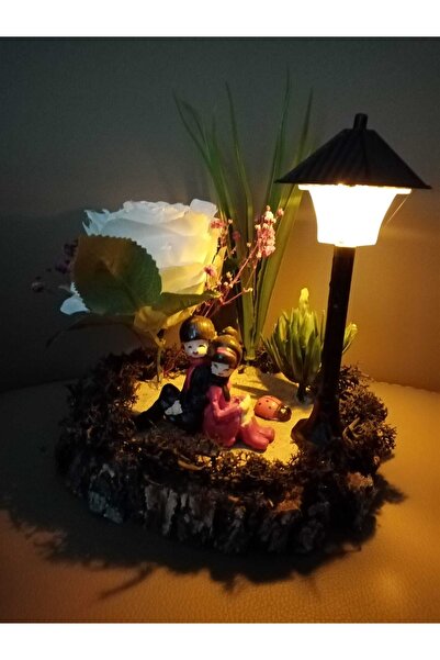 Decorium Evlilik Yıl Dönümü Hediyesi Sevgiliye Hediye Sırt Sırta Çift Figürlü...