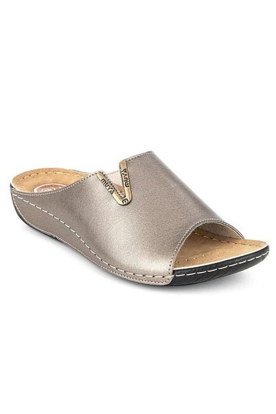 Muya Dion 32252-772 Heel Gel Ανατομική Σόλα Γυναικείες Παντόφλες Steel 36-40